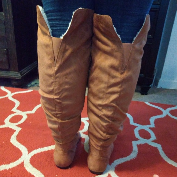 🆕NEW IN BOX Torrid Cognac Over the Knee Boots - Picture 5 of 8